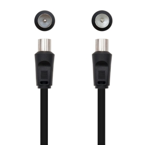 Cable de Antena 75 OHM-M a H - 1.8 m · Negro