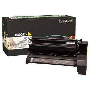 Toner original 15G041Y lexmark amarillo