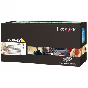 Toner original 15G042Y lexmark amarillo
