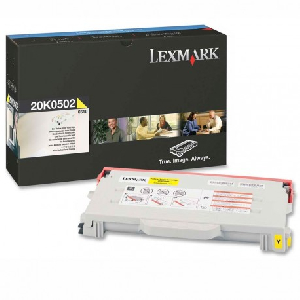Toner original 20K0502 lexmark amarillo