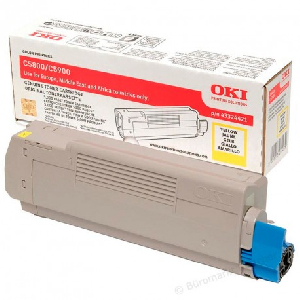 Toner original 43324421 oki amarillo