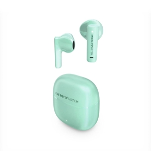 Auriculares Inalámbricos ENERGY SISTEM StreetMusic - BT 5.4 · Microfono · Estuche de Carga · Verdes