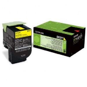 Toner original 80C20Y0 lexmark amarillo