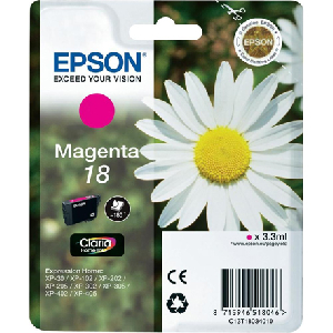 Cartucho Inkjet original C13T18034010 epson t1803 magenta