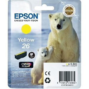 Cartucho Inkjet original C13T26144010 epson amarillo
