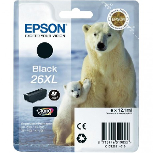Cartucho Inkjet original C13T26214010 epson negro