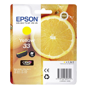 Cartucho Inkjet original C13T33444010 epson amarillo