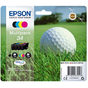 Pack Cartucho Original EPSON 34 BK+C+M+Y - C13T34664010