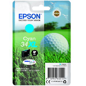Cartucho Original EPSON 34XL Cian - C13T34724010