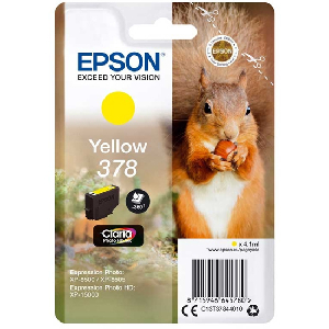 Cartucho Inkjet Original - Epson 378 amarillo foto 360 pág. - C13T37844010