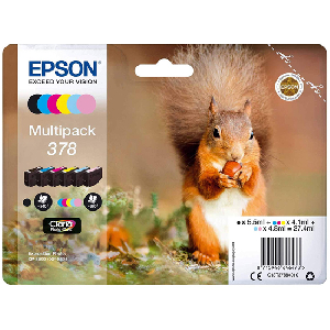 Pack Cartucho Inkjet Original - Epson 378 Rainbow foto - C13T37884010