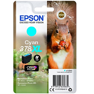 Cartucho Original EPSON 378XL Cyan Foto - C13T37924010