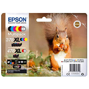 Pack Cartucho Inkjet Original - Epson 378XL/478XL Rainbow foto - C13T379D4010