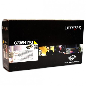 Toner original C736H1YG lexmark amarillo