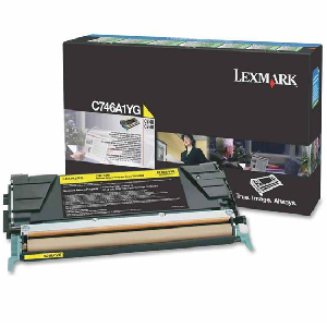 Toner original C746A1YG lexmark amarillo