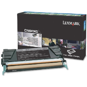 Toner original C746H1KG lexmark negro