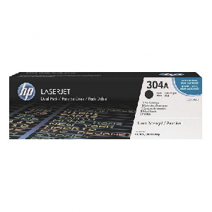 Pack 2 Toner Original HP 304A Negro - CC530AD