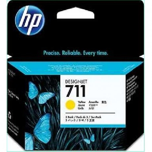 Pack 3 Cartucho Original HP 711 Amarillo - CZ136A