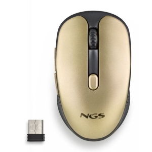 Ratón Inalámbrico NGS Wireless Evorustgold - USB · 1600DPI · Silencioso · Oro