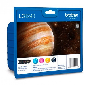 Cartucho Inkjet original LC1240VALBP brother lc1240 bk+c+m+y