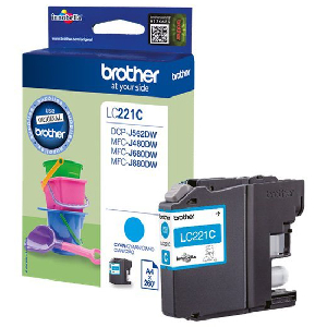 Cartucho Inkjet original LC221C brother