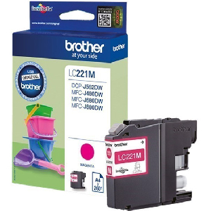 Cartucho Inkjet original LC221M brother magenta