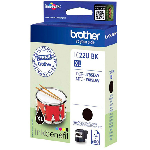 Cartucho Original BROTHER LC22U Negro - LC22UBKBP