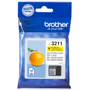 Cartucho Original BROTHER LC3211 Amarillo - LC3211Y