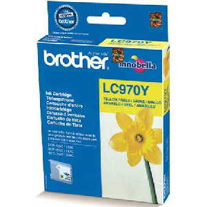 Cartucho Inkjet original LC970Y brother amarillo