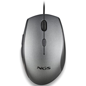 Ratón con Cable NGS Gray - USB Tipo C · 1600DPI · Gris