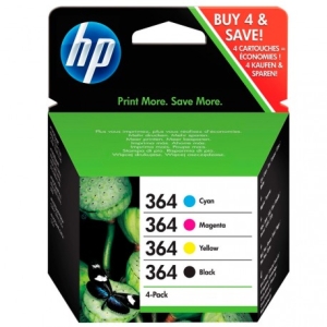 Pack Cartucho Original HP 364 BK+C+M+Y - N9J73AE
