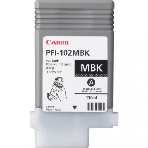 Cartucho Original CANON PFI-102 Negro Mate - PFI102MBK