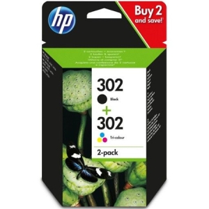 Pack Cartucho Original HP 302 BK+C+M+Y - X4D37AE