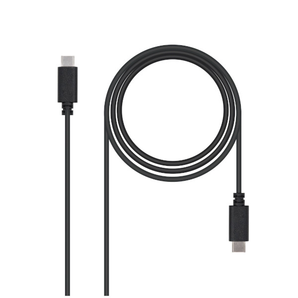 Cable USB 2.0 3A USB Tipo C/M a USB Tipo C/M - 2 m · Negro