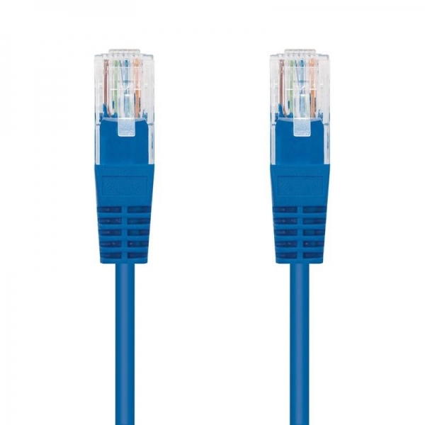 Cable de Red Latiguillo RJ45 Cat 5E UTP - 1 m · Azul