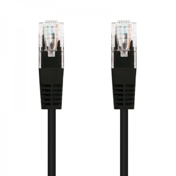 Cable de Red Latiguillo RJ45 Cat 5E UTP - 5 m · Negro