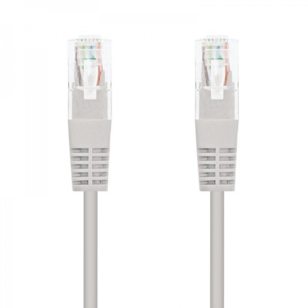 Cable de Red Latiguillo RJ45 LSZH Cat 6 UTP - 5 m · Gris
