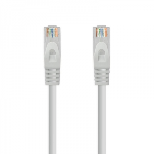 Cable de Red Latiguillo RJ45 LSZH Cat 6A UTP - 10 m · Gris