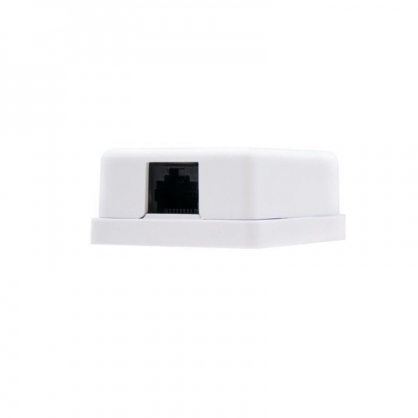 Roseta de Superficie RJ45 Cat.6 UTP · Blanco