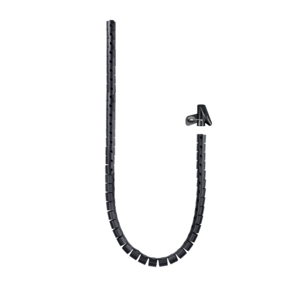 Organizador de Cables Flexible 25 mm - 1 m · Negro