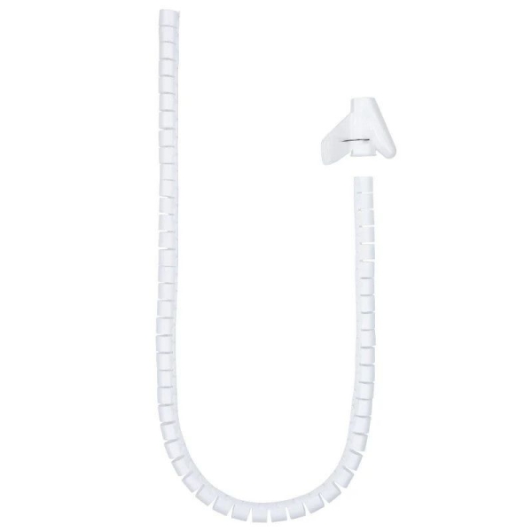 Organizador de Cables en Espiral Flexible NANOCABLE - 2m · Blanco