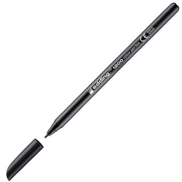Rotulador Punta Fina EDDING 1200 101200-01 - Negro