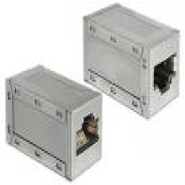 Adaptador RJ45-H a RJ45-H - Cat 6 · Gris