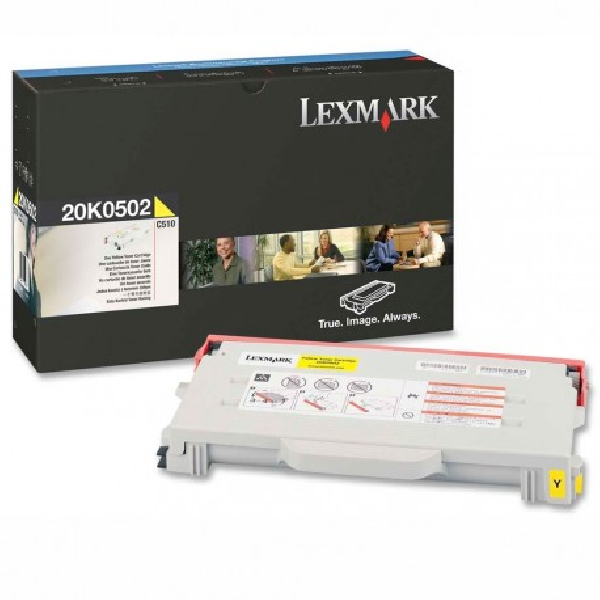 Toner original 20K0502 lexmark amarillo
