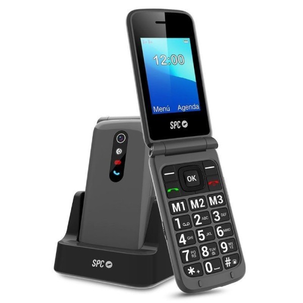 Teléfono Móvil SPC Stella 2 2326T - 2.4" · Agenda 500 Contactos · Negro