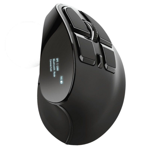 Ratón Inalámbrico Ergonómico TRUST Voxx  - USB · Bluetooth · 2400DPI · Negro