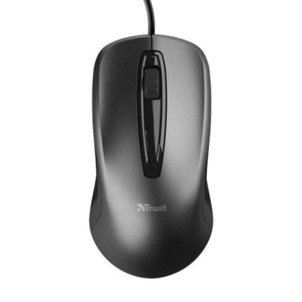 Ratón con Cable TRUST Carve 23733 - USB · 1200DPI · Negro