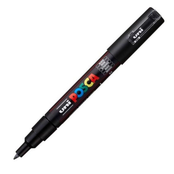 Marcador POSCA PC-1M - 0.7mm · Negro · 6 Unidades