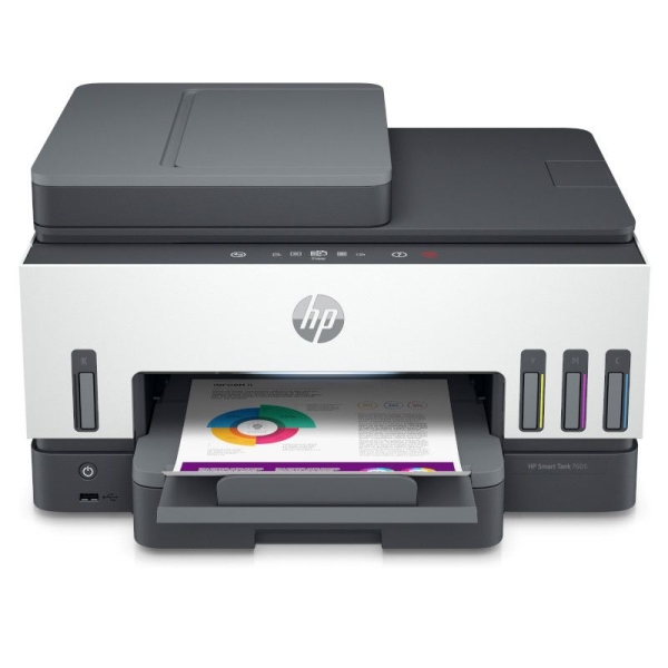 Impresora Multifunción Tinta HP Smart Tank 7605 Color - Duplex · 15PPM · 4800x1200 · 1200ppp ·  WiFi/Ethernet · Botella 32XL