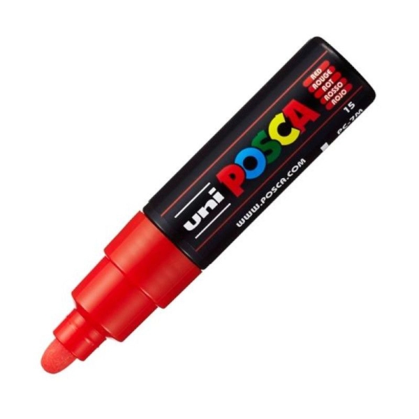 Marcador POSCA PC-7M - 4.5mm · 5.5mm · Rojo · 6 Unidades